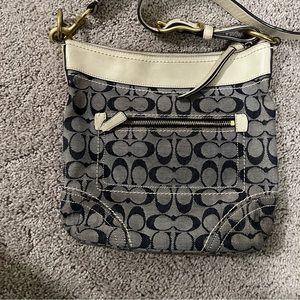 Coach denim crossbody bag